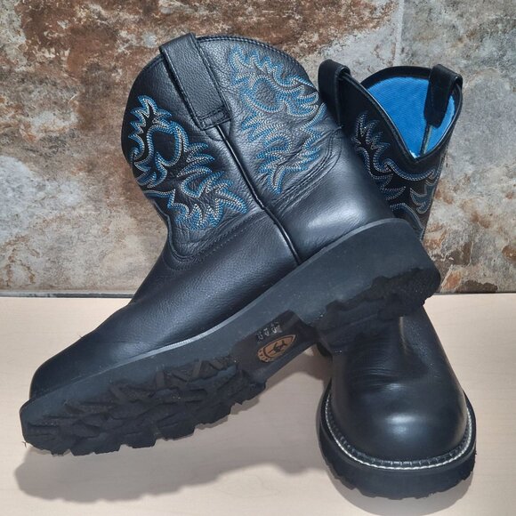 Ariat Fatbaby Womens Black Leather Cowboy Western Boot Size 10B - Picture 13 of 13